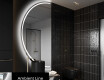 Specchio a LED Mezza Luna Moderno - Illuminazione Elegante per Bagno D223