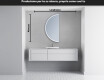 Specchio a LED Mezza Luna Moderno - Illuminazione Elegante per Bagno D223 #4