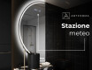 Specchio a LED Mezza Luna Moderno - Illuminazione Elegante per Bagno D223 #6