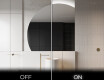 Specchio a LED Mezza Luna Moderno - Illuminazione Elegante per Bagno X221 #3