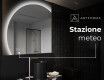 Specchio a LED Mezza Luna Moderno - Illuminazione Elegante per Bagno X221 #6