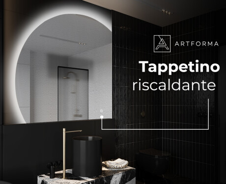 Specchio a LED Mezza Luna Moderno - Illuminazione Elegante per Bagno X221 #8