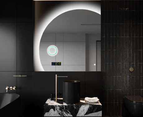 Specchio a LED Mezza Luna Moderno - Illuminazione Elegante per Bagno X221 #10