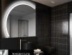 Specchio a LED Mezza Luna Moderno - Illuminazione Elegante per Bagno X222