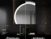 Specchio a LED Mezza Luna Moderno - Illuminazione Elegante per Bagno X222