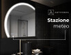Specchio a LED Mezza Luna Moderno - Illuminazione Elegante per Bagno X222 #6