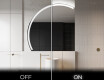 Specchio a LED Mezza Luna Moderno - Illuminazione Elegante per Bagno X222 #3