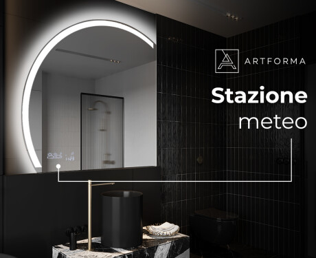 Specchio a LED Mezza Luna Moderno - Illuminazione Elegante per Bagno X222 #6