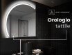 Specchio a LED Mezza Luna Moderno - Illuminazione Elegante per Bagno X222 #7