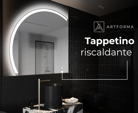 Specchio a LED Mezza Luna Moderno - Illuminazione Elegante per Bagno X222 #8