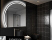 Specchio a LED Mezza Luna Moderno - Illuminazione Elegante per Bagno X223