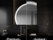 Specchio a LED Mezza Luna Moderno - Illuminazione Elegante per Bagno X223