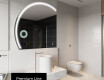 Specchio a LED Mezza Luna Moderno - Illuminazione Elegante per Bagno X223 #4