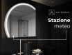 Specchio a LED Mezza Luna Moderno - Illuminazione Elegante per Bagno X223 #6