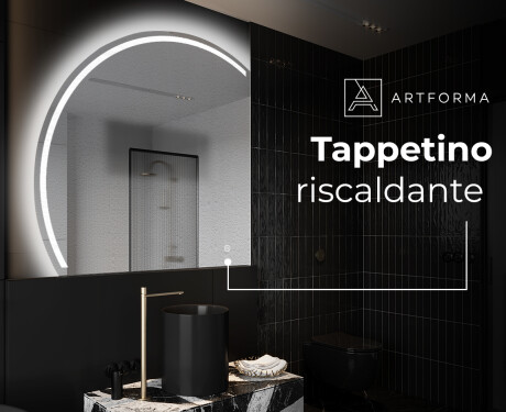 Specchio a LED Mezza Luna Moderno - Illuminazione Elegante per Bagno X223 #8