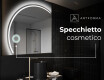 Specchio a LED Mezza Luna Moderno - Illuminazione Elegante per Bagno X223 #9