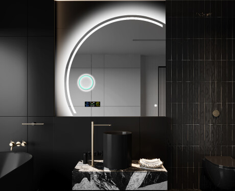 Specchio a LED Mezza Luna Moderno - Illuminazione Elegante per Bagno X223 #10
