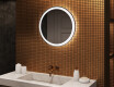 Rotondo specchio parete retroilluminato per bagno 60cm su šaltu LED apšvietimu 7000K, šiltu apšvietimu 3000K arba neutraliu apšvietimu 4500K