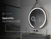 Specchio rotondo da parete con luci LED L96 #8