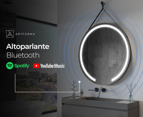 Specchio rotondo da parete con luci LED L96 #9