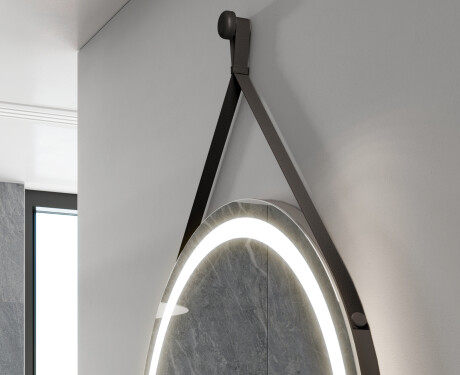 Specchio rotondo da parete con luci LED L96 #2