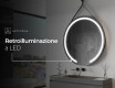 Specchio rotondo da parete con luci LED L96 #5