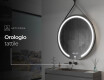 Specchio rotondo da parete con luci LED L96 #7
