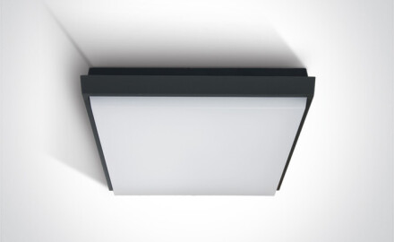 FASIDERI plafoniera da 20 W, 3000 K, IP54, bianca