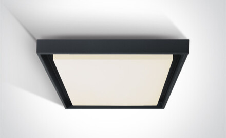 MOULKI plafoniera 30 W 3000 K IP54 bianca