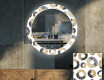 Specchi rotondo decorativi con luci da soggiorno - Donuts