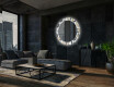 Specchi rotondo decorativi con luci da soggiorno - Donuts #12
