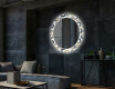 Specchi rotondo decorativi con luci da soggiorno - Donuts #2