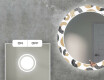Specchi rotondo decorativi con luci da soggiorno - Donuts #4