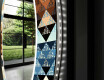 Specchi rotondo decorativi con luci da soggiorno - Color Triangles #11