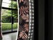 Rotondo specchio decorativi con luci LED da soggiorno - Jungle #11
