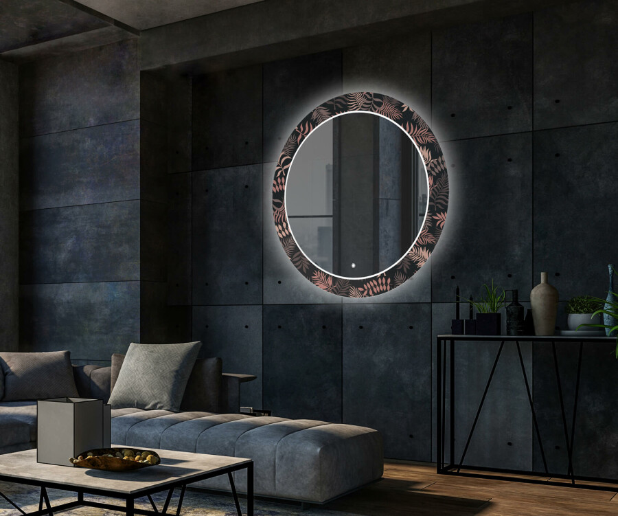 Artforma - Specchi LED rotondo decorativi da parete per ingresso