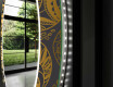 Specchi LED rotondo decorativi da parete per ingresso - Ancient Pattern #11