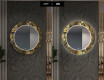 Specchi LED rotondo decorativi da parete per ingresso - Ancient Pattern #7