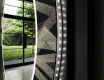 Specchi rotondo decorativi con luci da soggiorno - Dotted Triangles #11