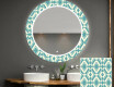 Specchi LED rotondo decorativi da parete da bagno - Abstrac Seamless