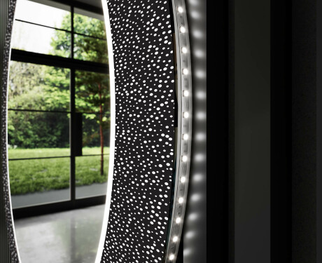 Specchi LED rotondo decorativi da parete da bagno - Dotts #11