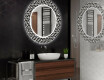 Specchi LED rotondo decorativi da parete da bagno - Triangless #2