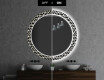 Specchi LED rotondo decorativi da parete da bagno - Triangless #7
