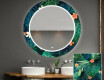 Rotondo decorativi specchio bagno da parete retroilluminato - Tropical
