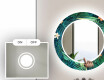 Rotondo decorativi specchio bagno da parete retroilluminato - Tropical #4