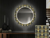 Specchi LED rotondo decorativi da parete per ingresso - Art Deco #1