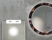 Rotondo specchio decorativi con luci LED da soggiorno - Dandelion #4