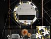 Specchi rotondo decorativi con luci da pranzo - Bells Flowers