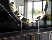 Specchi rotondo decorativi con luci da pranzo - Bells Flowers #11