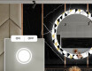 Specchi rotondo decorativi con luci da pranzo - Geometric Patterns #4